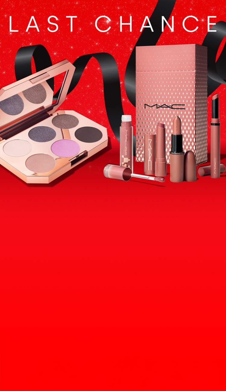 Last chance holiday sets on a red background