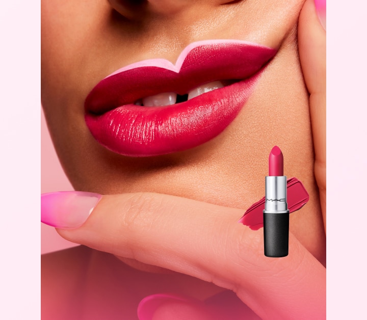 mac cosmetics pink lipstick